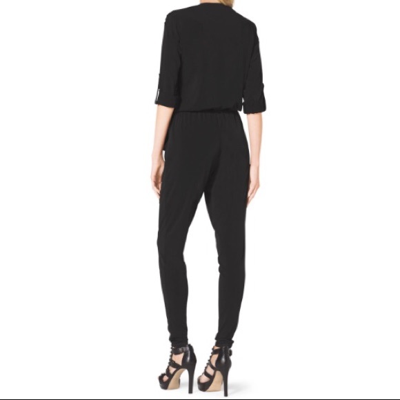 Michael Kors Studded Black Jumpsuit - Picture 3 of 8